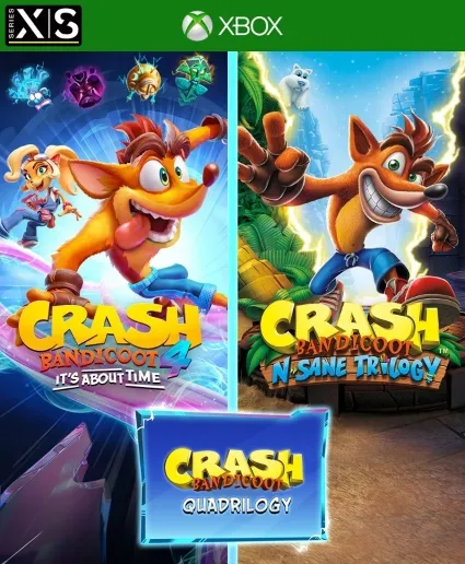 ⭐ ️ N. Sane Trilogy +Crash Bandicoot 4 Time Xbox One X|S