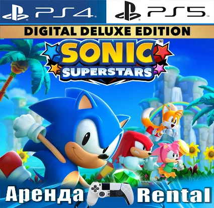🎮 SONIC SUPERSTARS Deluxe с LEGO (PS4/PS5/RUS) Аренда 🔰