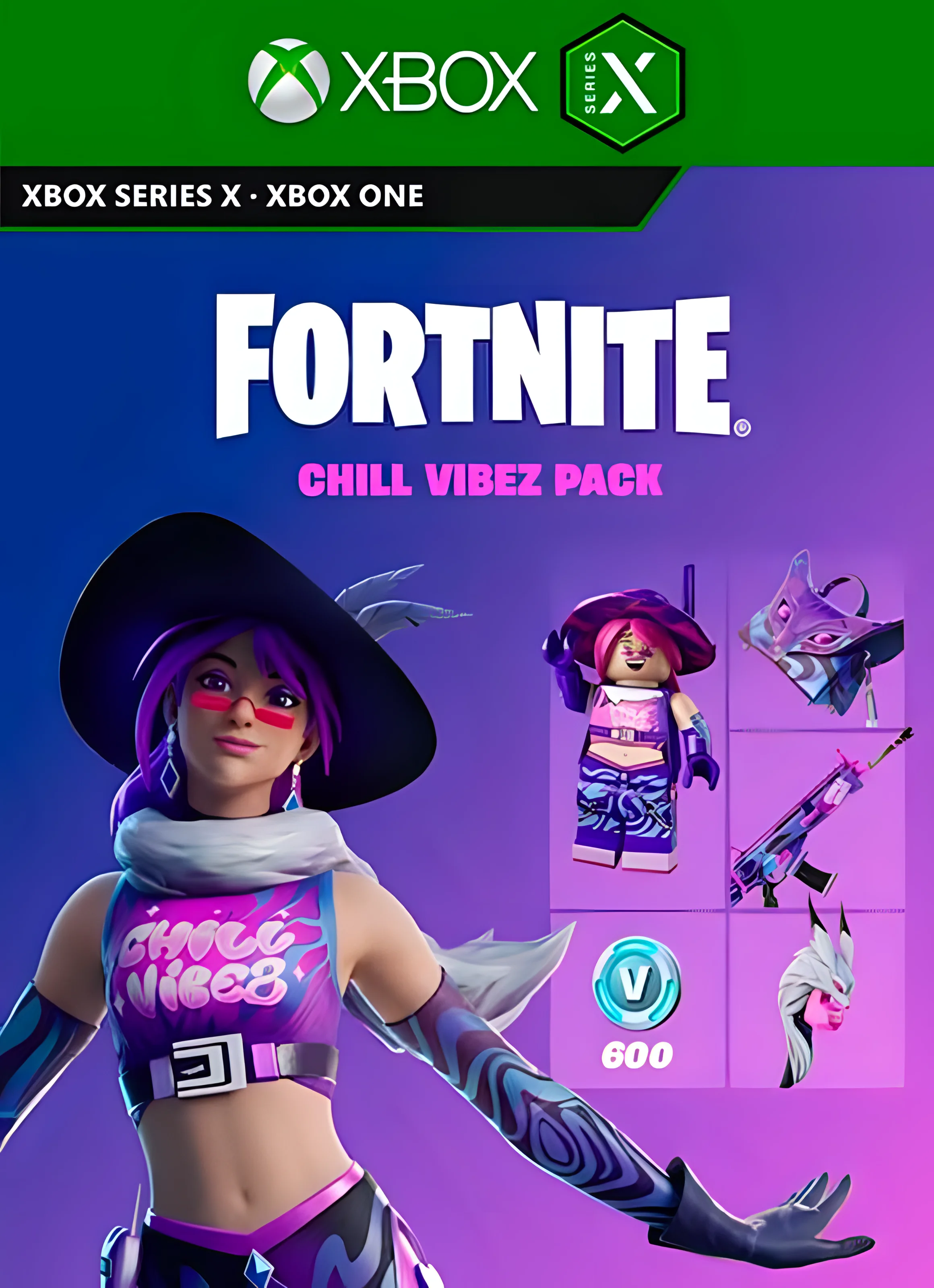 FORTNITE CHILL VIBEZ PACK + 600 VB | XBOX ONE/X/S