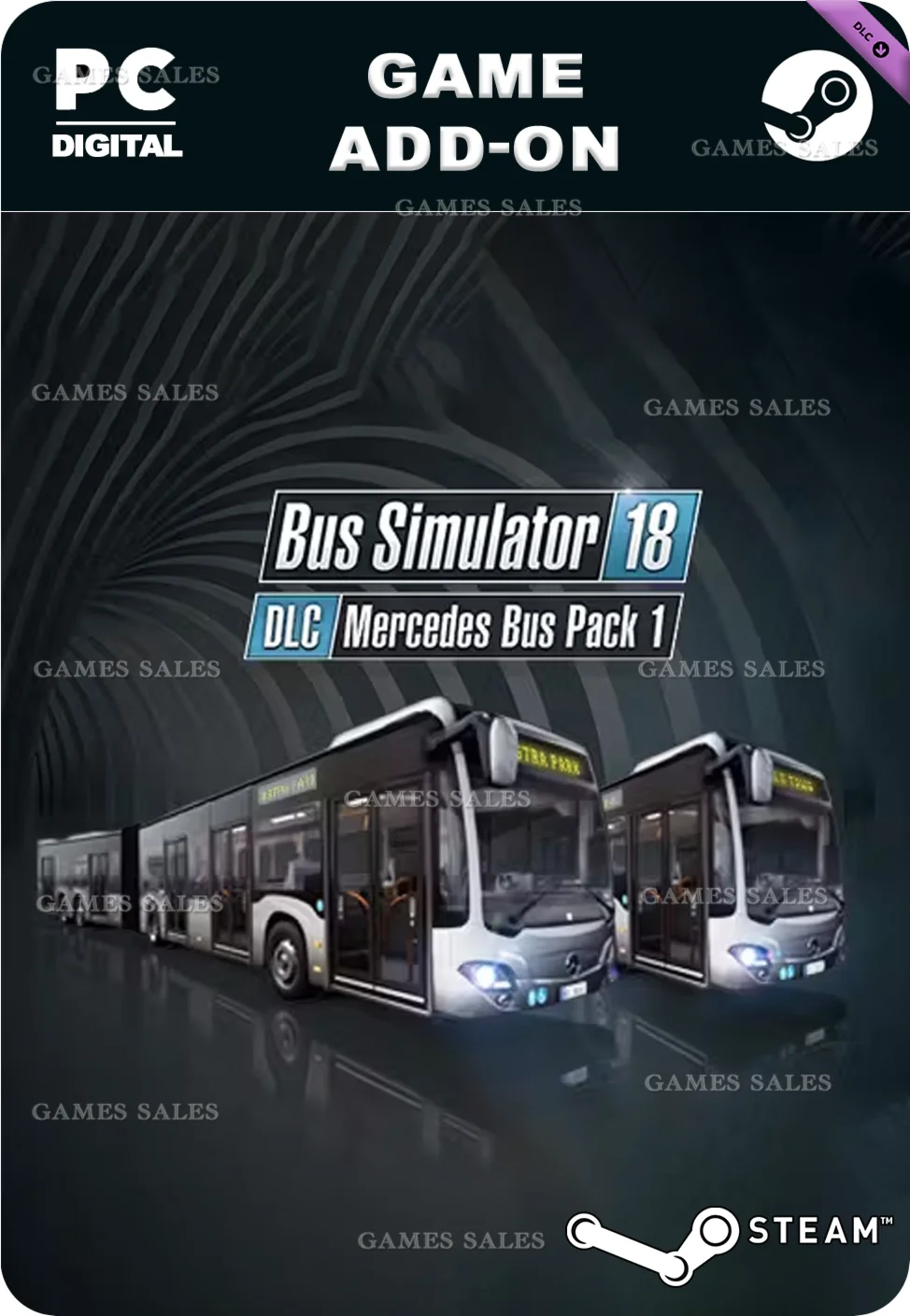 BUS SIMULATOR 18 - MERCEDES-BENZ BUS PACK 1STEAM