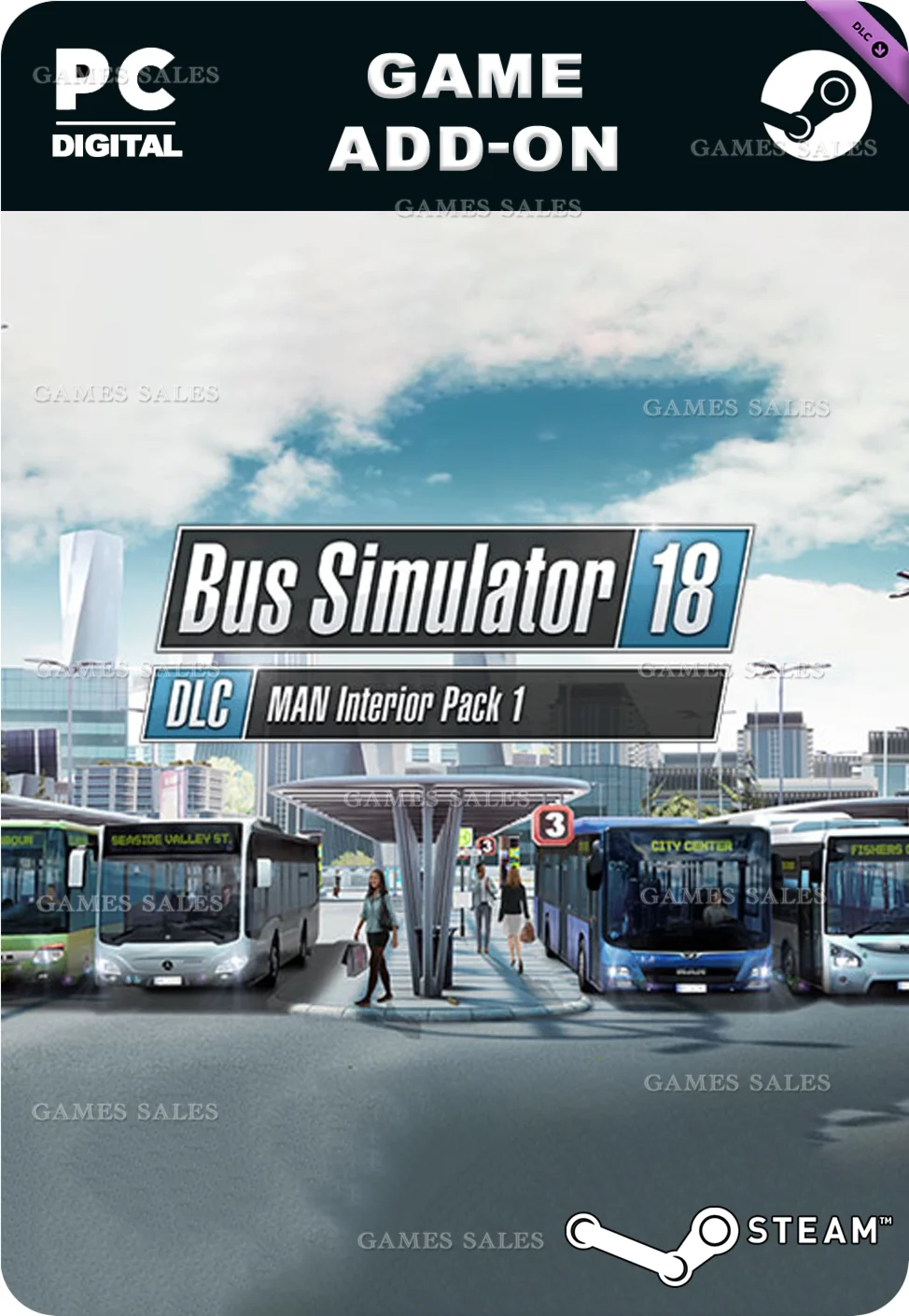 BUS SIMULATOR 18 - MAN INTERIOR PACK 1STEAM GIFT????