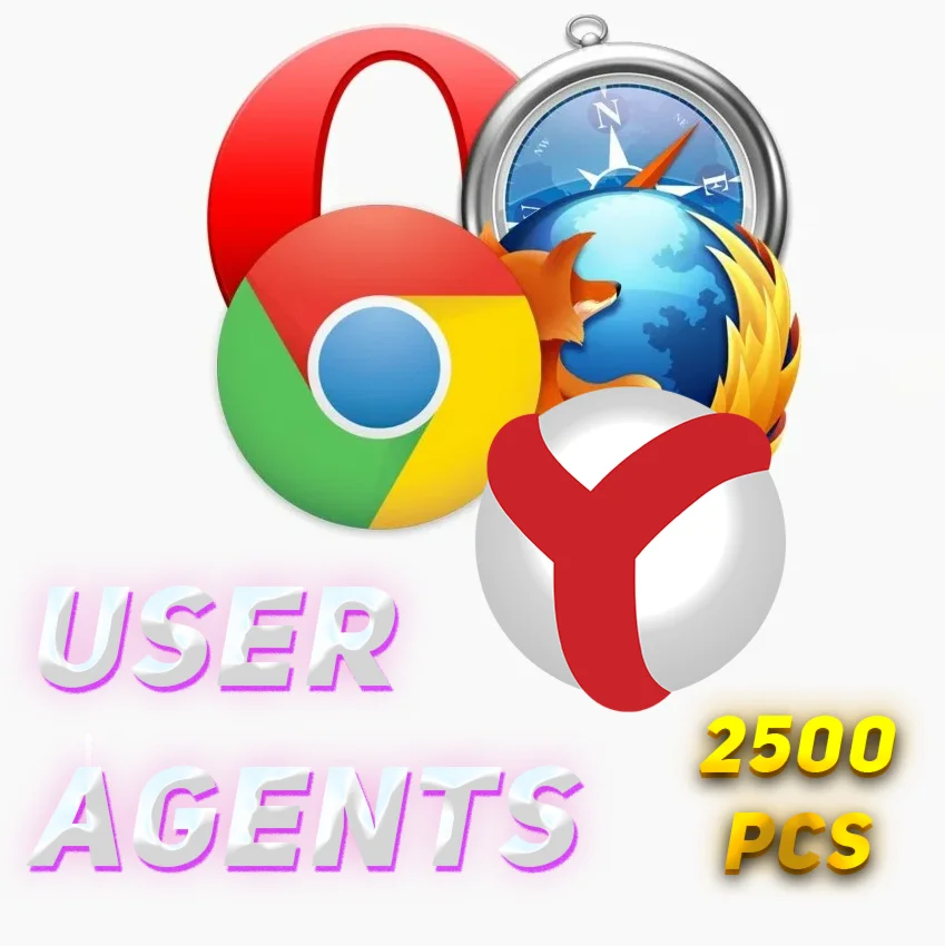 Актуальные User Agents с реальных устройств, 2500 шт.