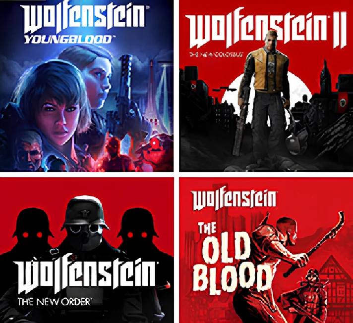 🎮 Shared account Wolfenstein all 4 parts | Forever