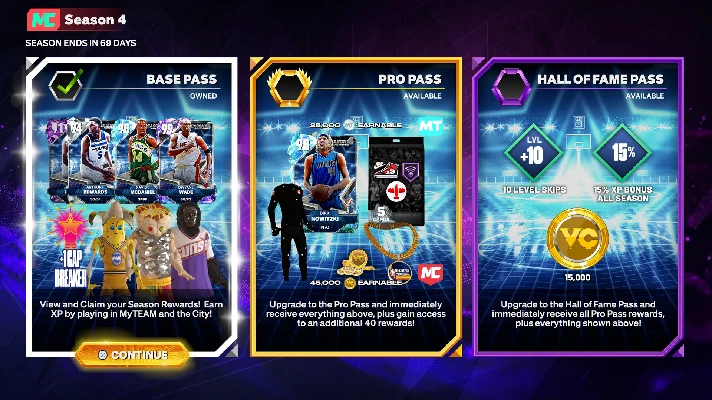 NBA 2K25 Hall of Fame Pass: Season 4 * RU/KZ/CIS/TR/AR