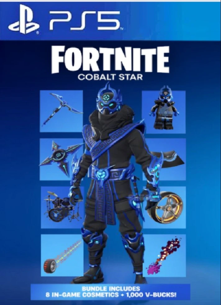 Fortnite skin cobalt star + 1000 V-Bucks key PS5 EU/RU