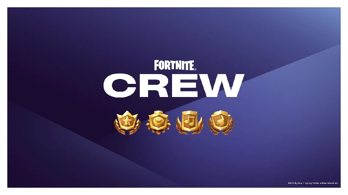 ⚡FORTNITE CREW 1 MONTH ⭐ BATTLE PASS + 1000 V-BUCKS +🎁