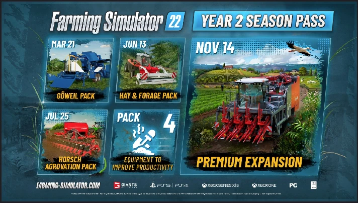 ✅ Farming Simulator 22 - Year 2 Season Pass XBOX 🔑