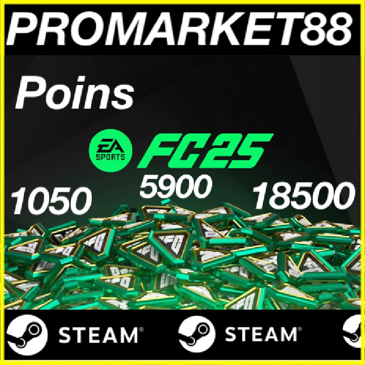 ⭐️FC 25 POINTS⭐️ FIFA STEAM 1050-2800-5900-12000-18500