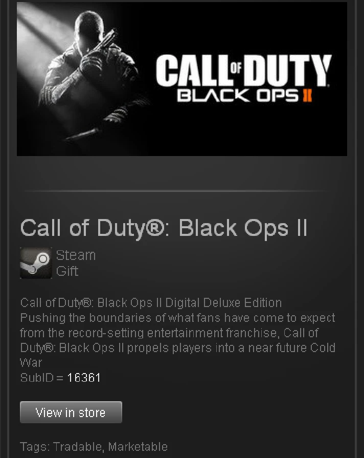 COD BO 2 Deluxe Edition - STEAM Gift Region Free GLOBAL