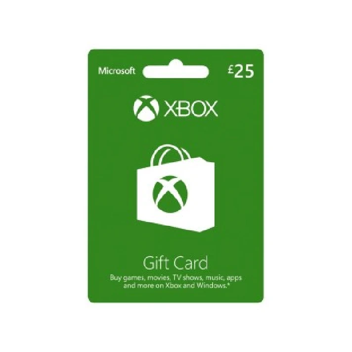 Xbox Live Gift Card GBP £25