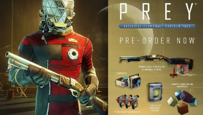 ✅Prey Cosmonaut Shotgun Pack DLC (Steam Key / RU+CIS)