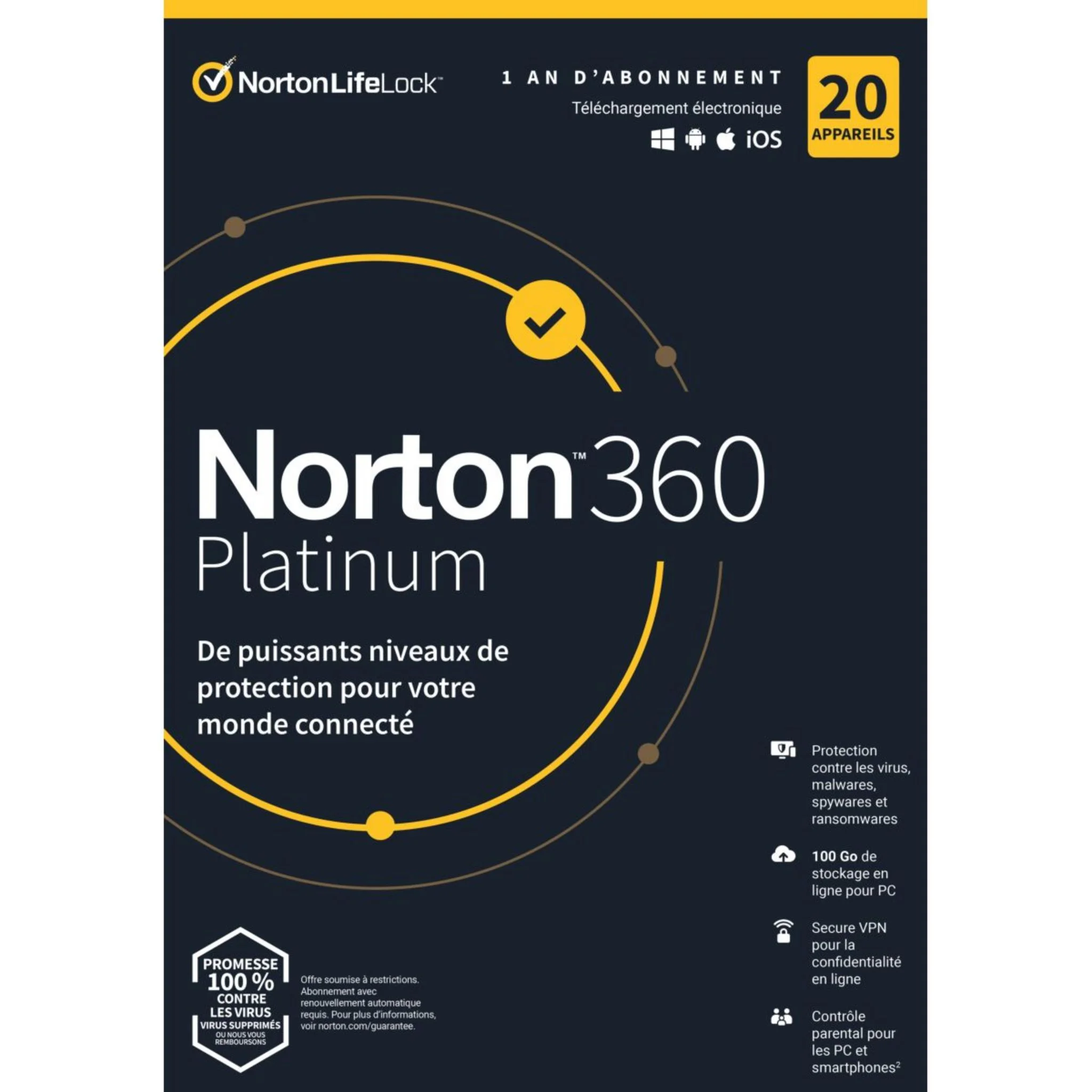 Norton 360 Platinum  20 devices / 90 дней  (Global)
