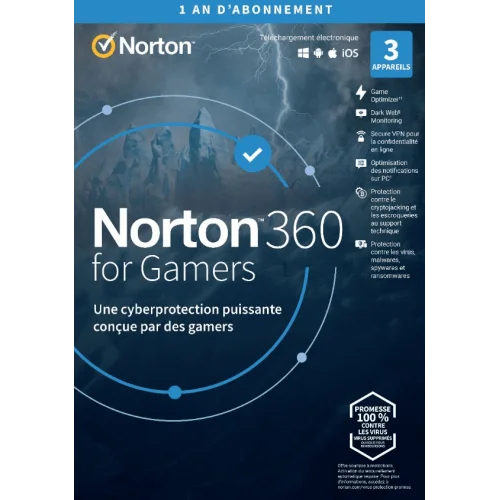 Norton 360 for Gamers 3 Devices / 1 year Global