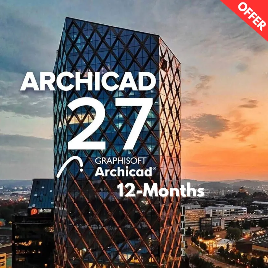 Активация Archicad 27 на один год для Windows/MacOS