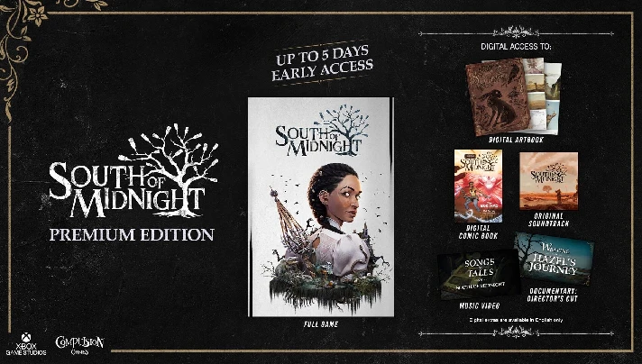 😍South of Midnight  Premium Edition XBOX/PC 🟢🔑 Key