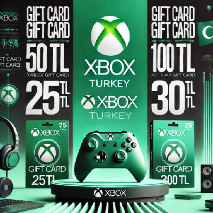 Xbox Live Gift Card for 25 50 100 300 TRY TL (Turkey)🔑