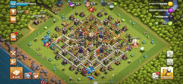 Clash Of Clans 11 TX, BH 6, 45/45/28/16/0, Description