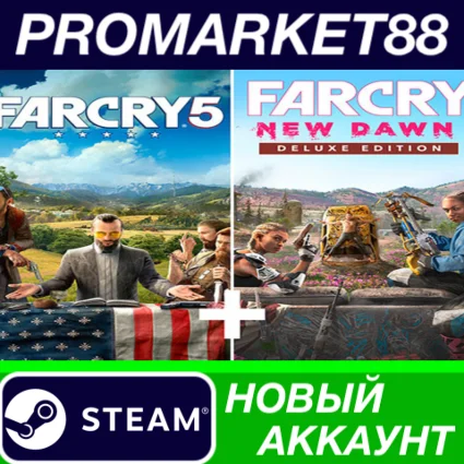 ✅ Far Cry 5 + Far Cry New Dawn Deluxe Edition Bundle St