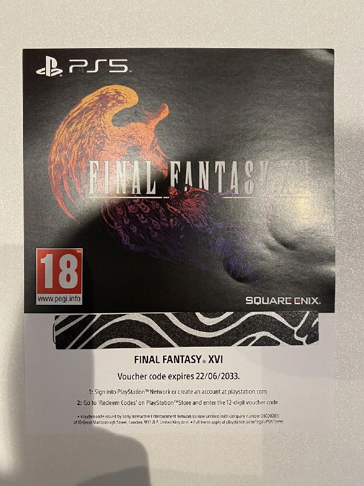 FInal Fantasy XVI | PS 5 | PSN Key | RU/EU