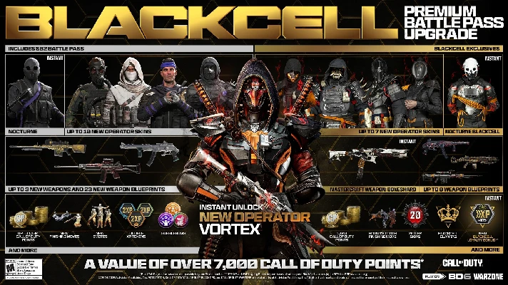 CoD Blackcell Black Ops 6/Warzone Steam/PS/XBOX