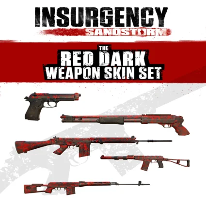 🔴 Insurgency: Sandstorm - Red Dark Weapon Skin Set ✅ E