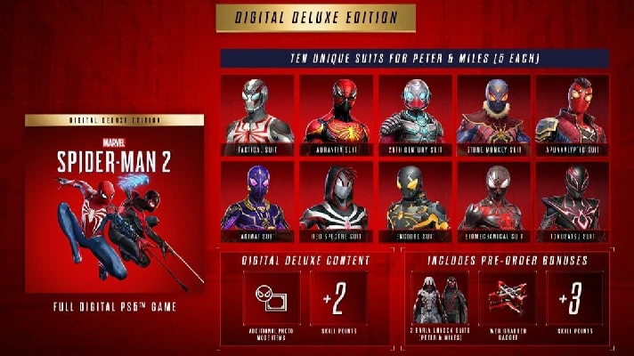 MARVEL´S SPIDER-MAN 2 DIGITAL DELUXE EDITION | ALL DLC