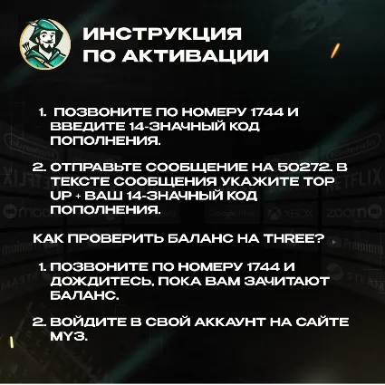 ESIM ВАУЧЕР THREE (ВЕЛИКОБРИТАНИЯ)