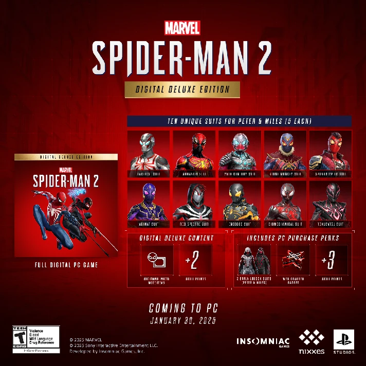 Marvel´s Spider-Man 2 Digital Deluxe Edition steam