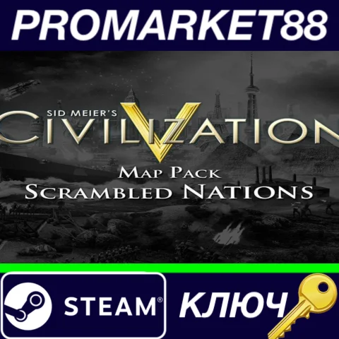 ⭐ Sid Meier's Civilization V - Scrambled Nations Map Pa