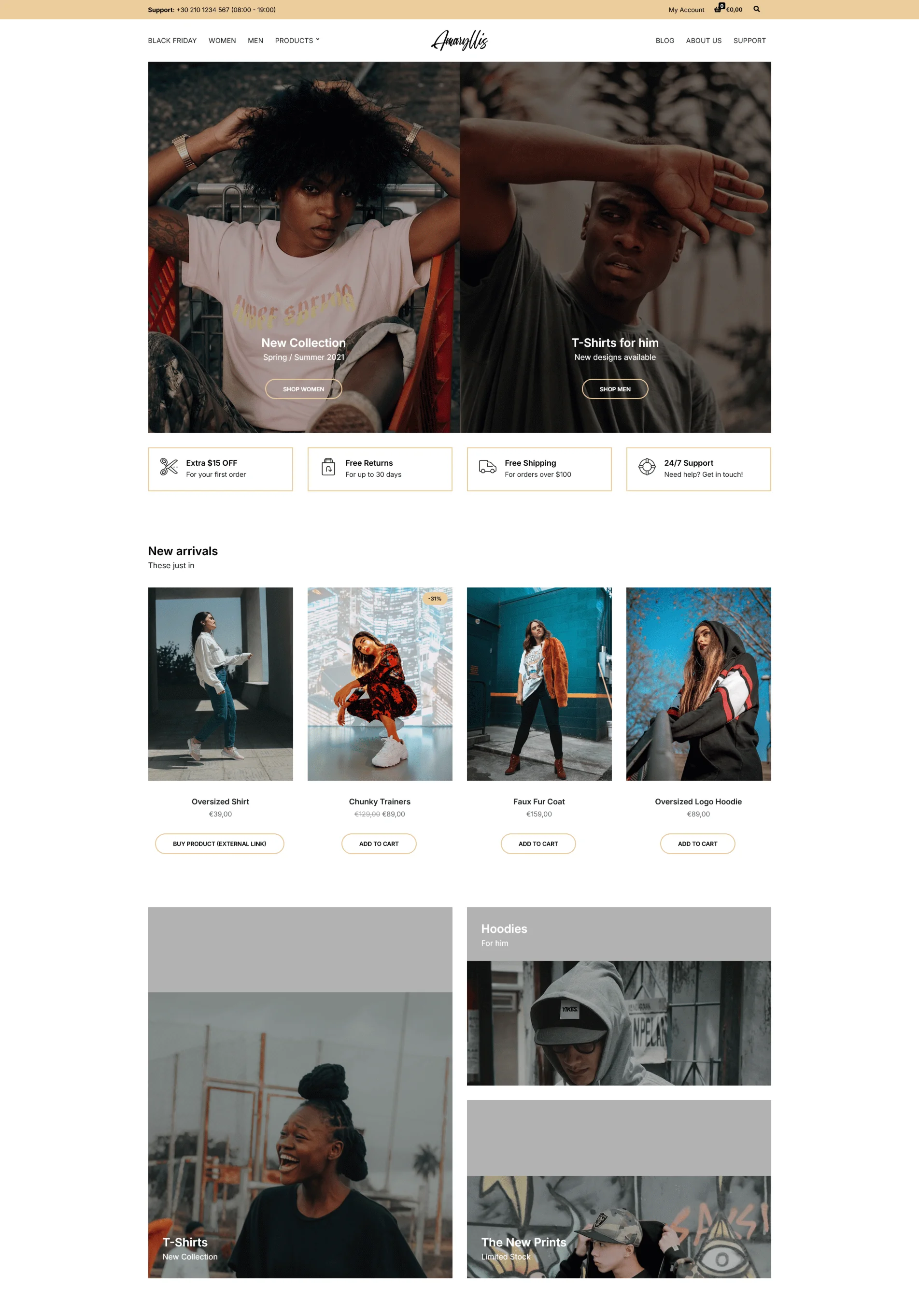 Amaryllis - Тема WordPress | WooCommerce
