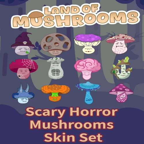  Scary Horror Mushrooms - Skin Set - Land of Mushroom