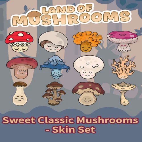  Sweet Classic Mushrooms - Skin Set - Land of Mushroo