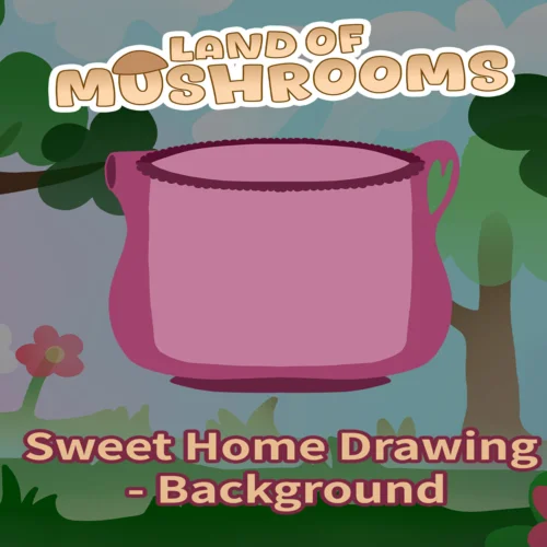  Sweet Home Drawing - Background - Land of Mushrooms 