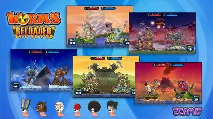 ⭐ Worms Reloaded - Forts and Hats Pack DLC Steam КЛЮЧ