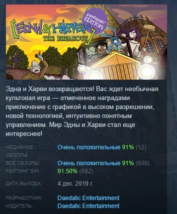 Edna & Harvey: The Breakout Anniversary Edition STEAM