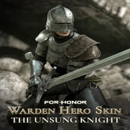 🔴 The Unsung Knight – Warden Hero Skin – FOR HONOR ✅ E