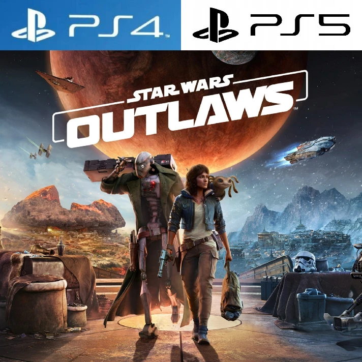 Star Wars Outlaws+DLC Wild Card PS5 P2 Rent from 7 days