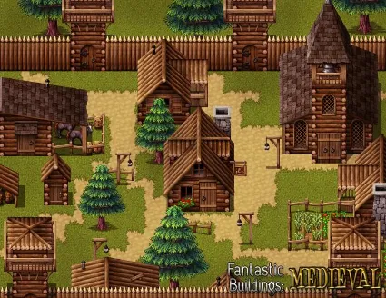 ⭐ RPG Maker MV - Fantastic Buildings: Medieval DLC EU S