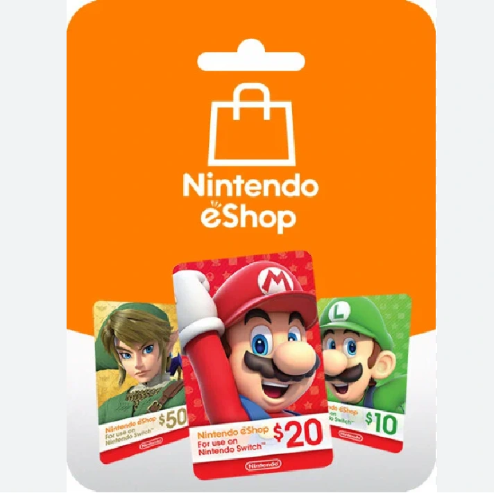 🍑NINTENDO KEY 5✦10✦20✦30✦40✦50✦70✦100$ USD✦USA🔑AUTO