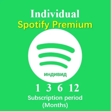 Spotify Premium Individual (1, 3, 6, 12 месяцев)