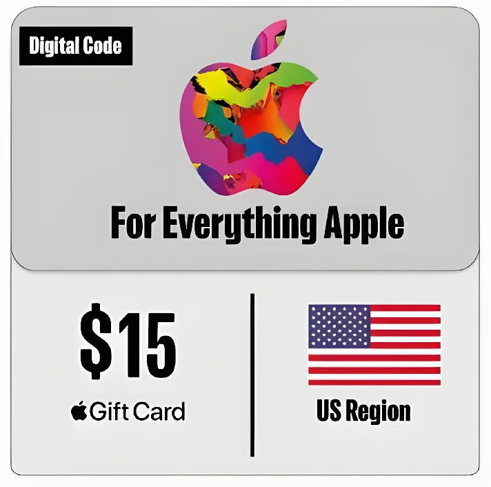 ⚡Apple iTunes Gift Card - 15$ 🇺🇸 ✅Cheaper🔥No Fees