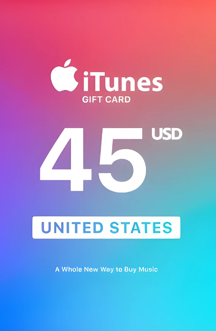 ⚡Apple iTunes Gift Card - 45$ 🇺🇸 ✅Cheaper🔥No Fees