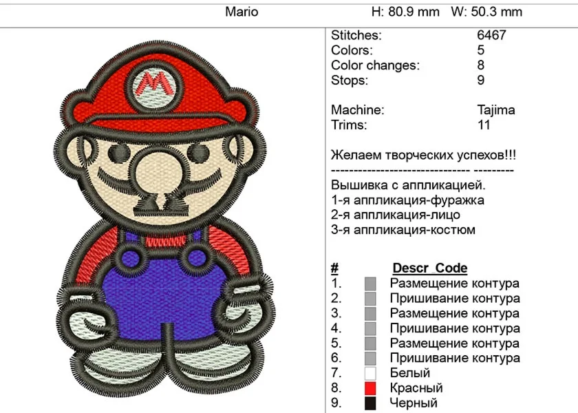 Дизайн детской вышивки 