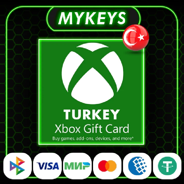 🟢XBOX LIVE GIFT CARD TURKEY 25/50/75/100 TL Подарочная