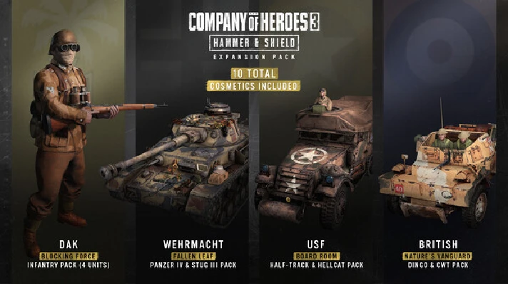 ⚡Company of Heroes 3: Hammer & Shield Expansion Pack RU