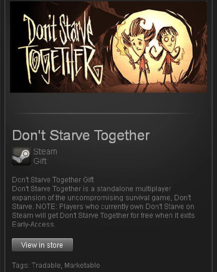 Don´t Starve Together - STEAM Gift - Region RU+CIS+UA