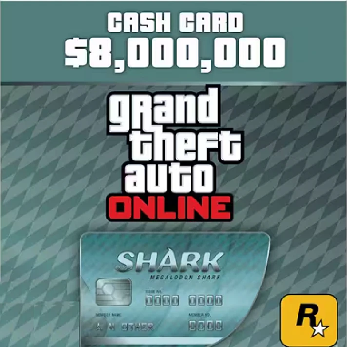 GTA ONLINE: MEGALODON SHARK CASH CARD 8,000,000$ ✅(PC)