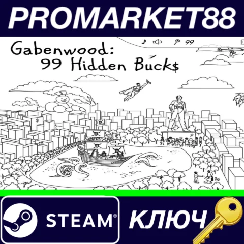 ⭐Gabenwood: 99 Hidden Bucks Steam КЛЮЧ GLOBAL