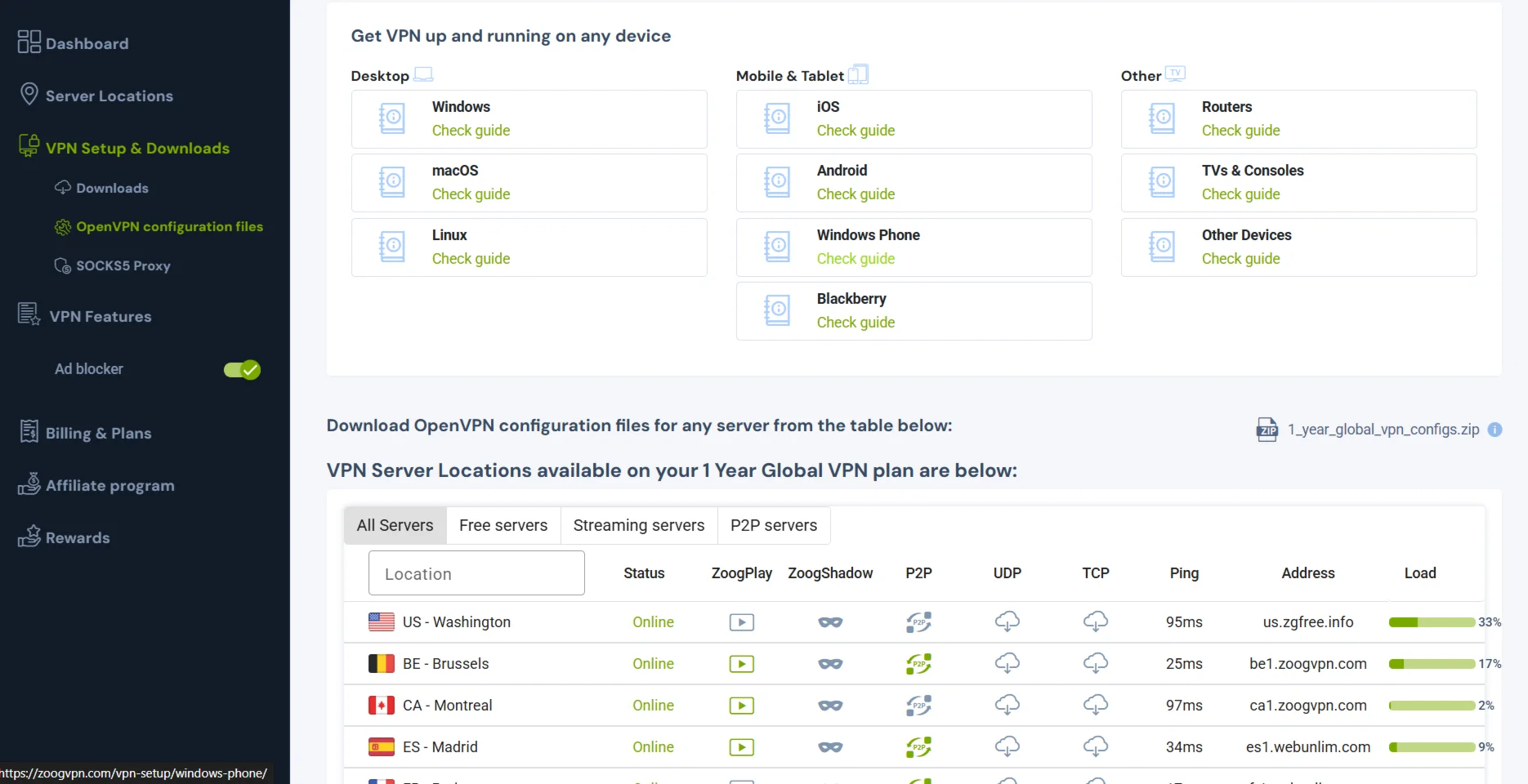 🔴ZoogVPN PRO Global【3 YEARS】WIREGUARD + OVPN✨Unlimited