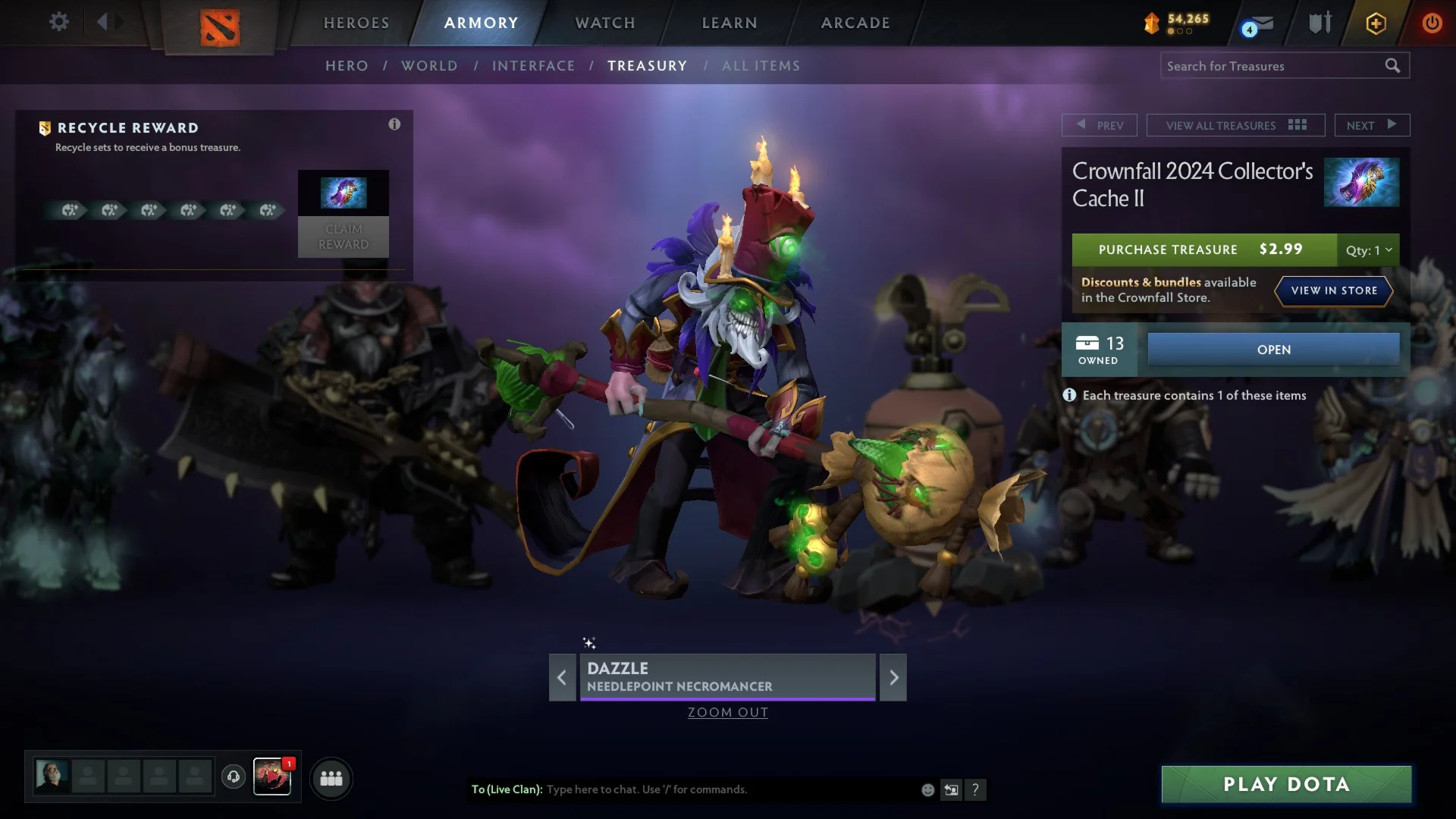 Needlepoint NecromancerrCollector's Cache 2024